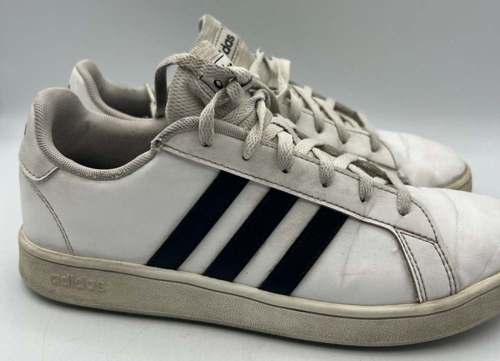 Adidas Grand Court Womens Size 6 White Black Low Top Sneakers Shoes EF0103